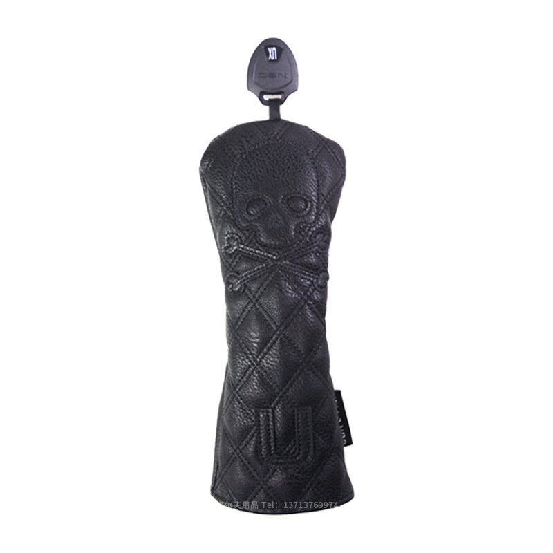 Black PU Leather Golf Club Headcovers Pi-Mart