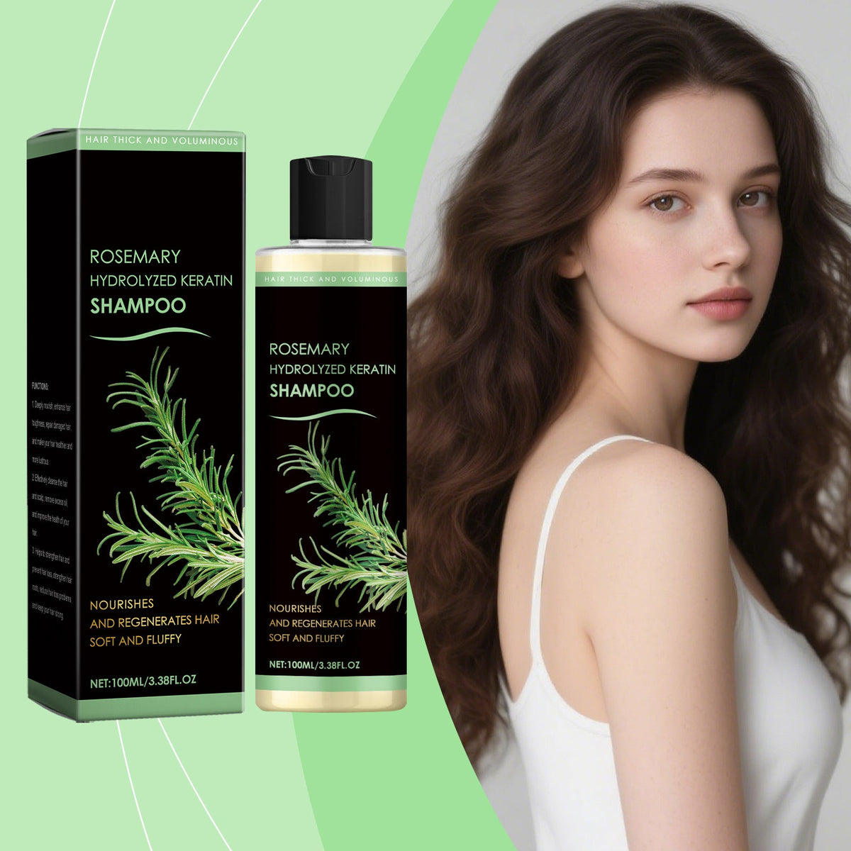 Rosemary Thickening Shampoo 1 00ml 1box Tri Light Beauty