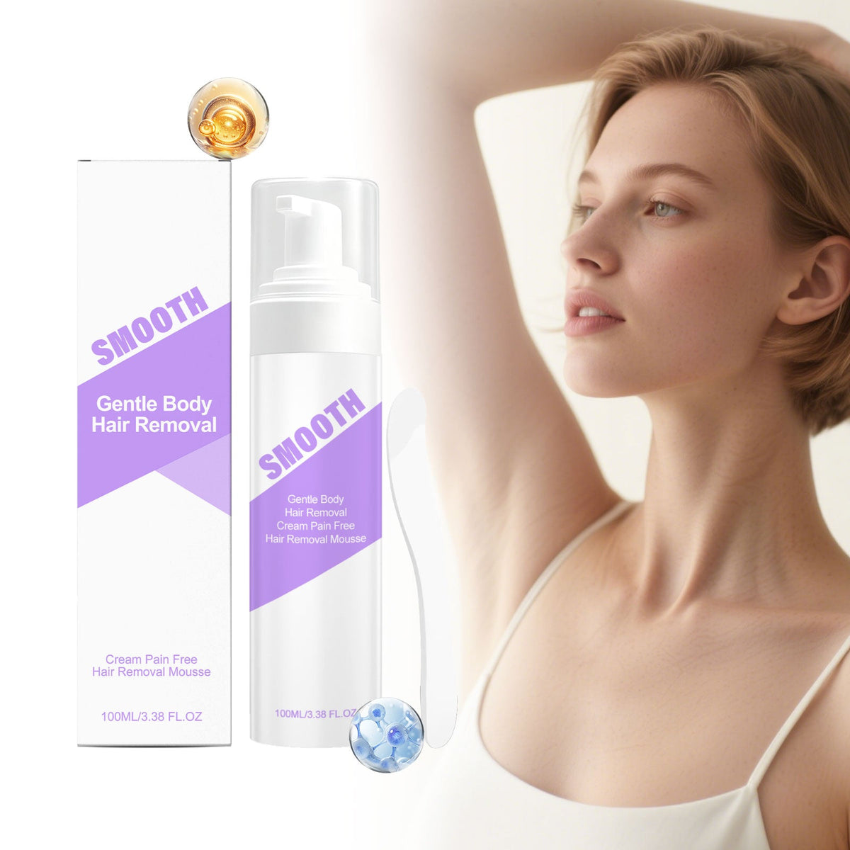 Gentle Soothing Hair Removal Mousse 1 0 0ml Box Tri Light Beauty