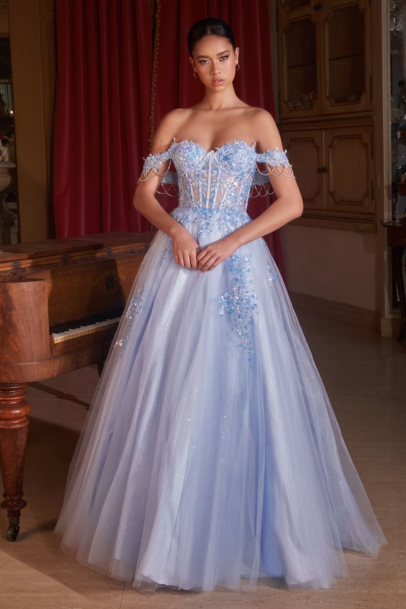 Off The Shoulder Tulle Ball Gown LuxuryLifeWay Online Store