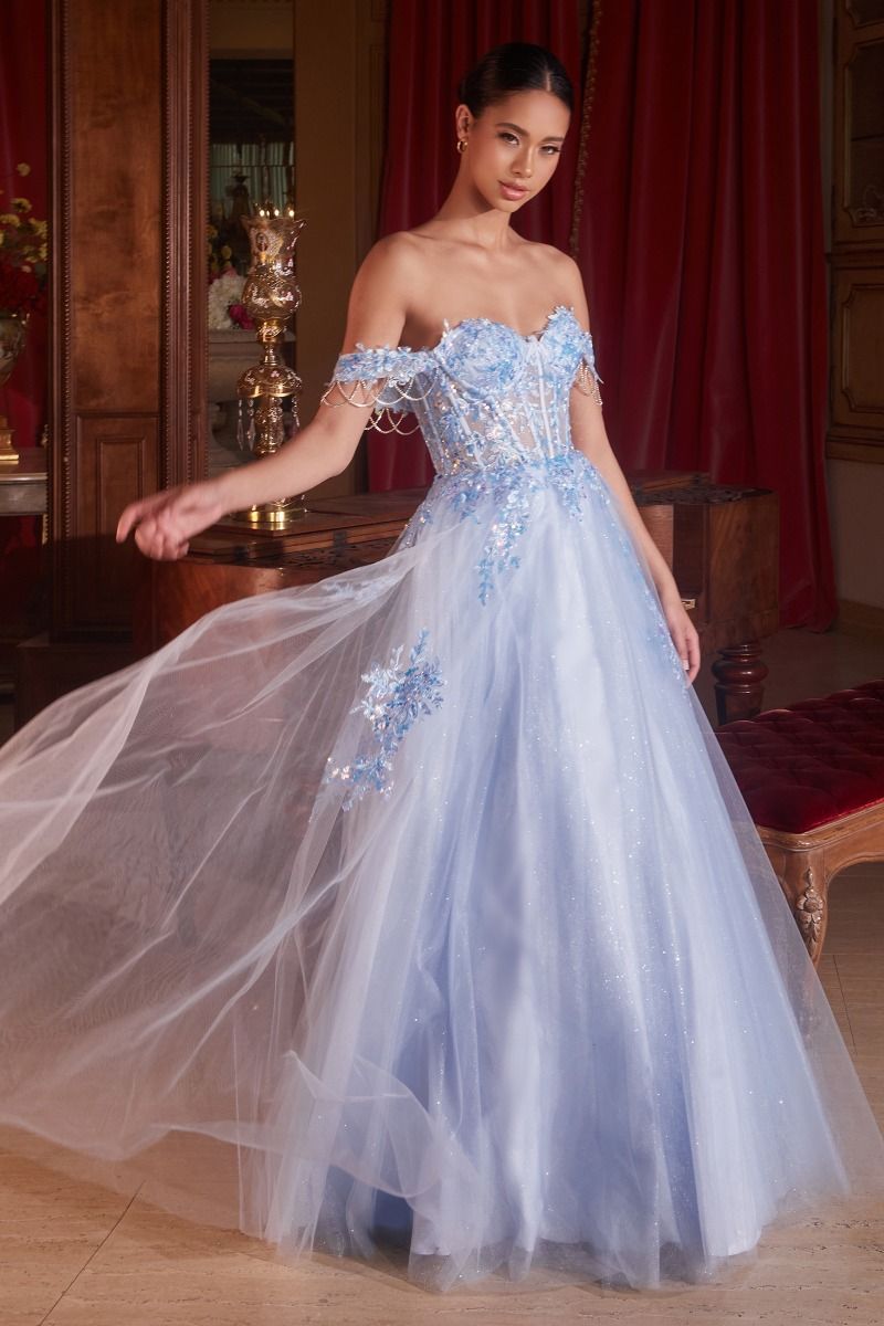 Off The Shoulder Tulle Ball Gown LuxuryLifeWay Online Store