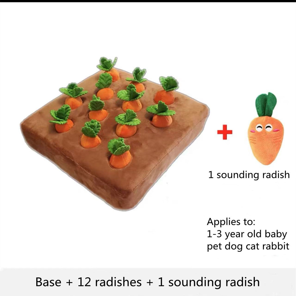 Pet Dog Toys Carrot Plush Toy Vegetable Chew Toy For Dogs Snuffle Mat For Dogs Cats Durable Chew Puppy Toy Dogs Accessories Pets Fashion