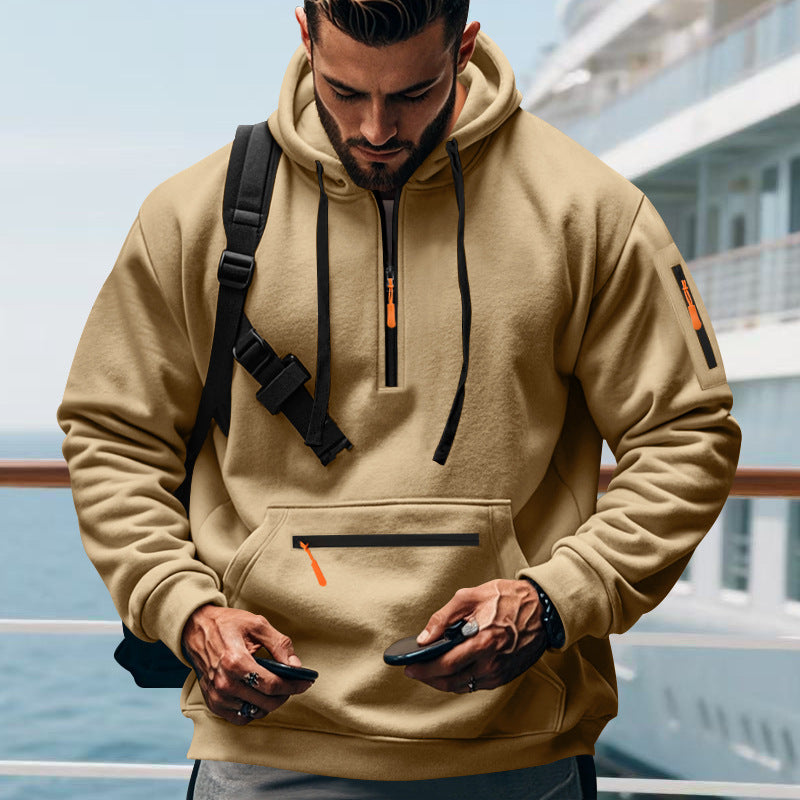 Casual Men's Sports Cargo Coat Regular Sleeve LadyShow.Store