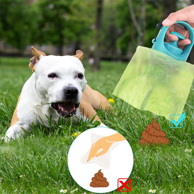 Portable Lightweight Dog Pooper Scooper With Built-in Poop Bag Dispenser Eight-claw Shovel For Pet Toilet Picker Pet Products Pets Fashion