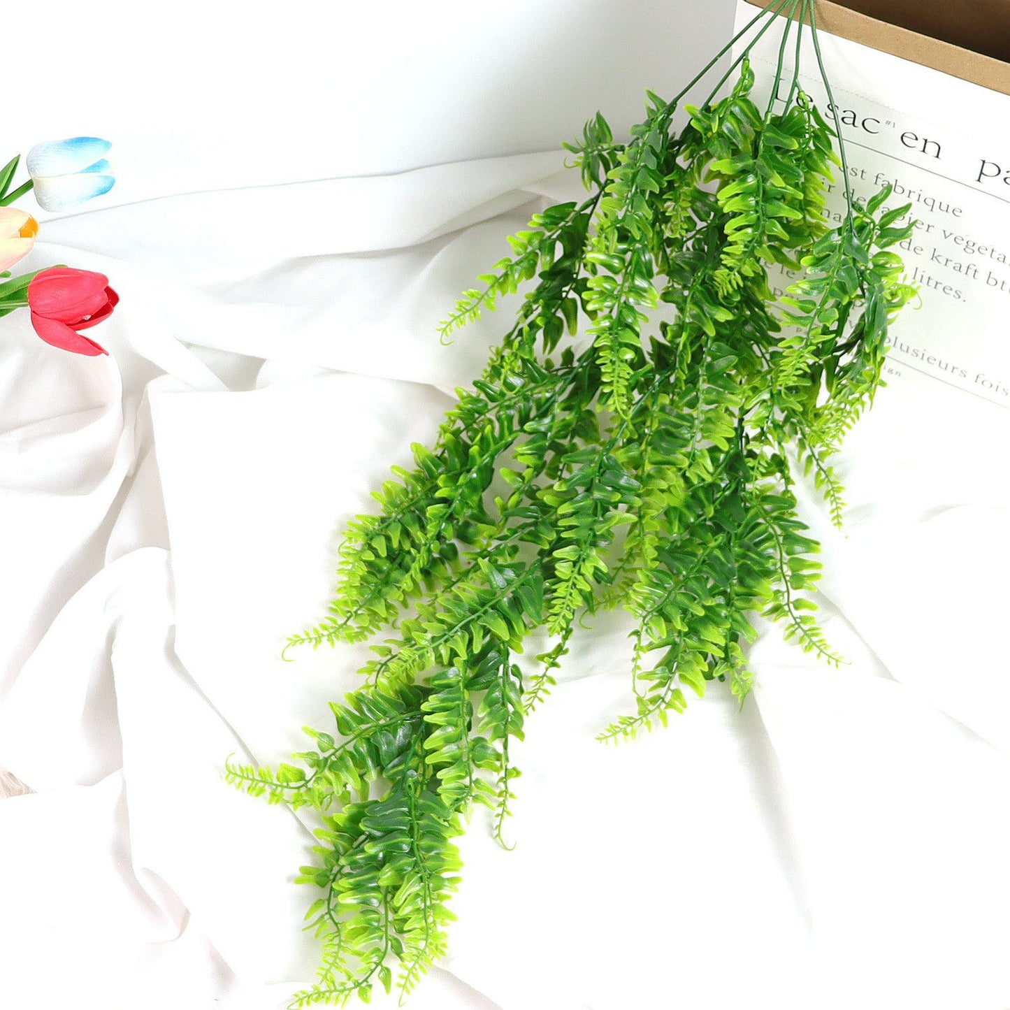 Artificial Hanging Fern Plant Decor Pi-Mart