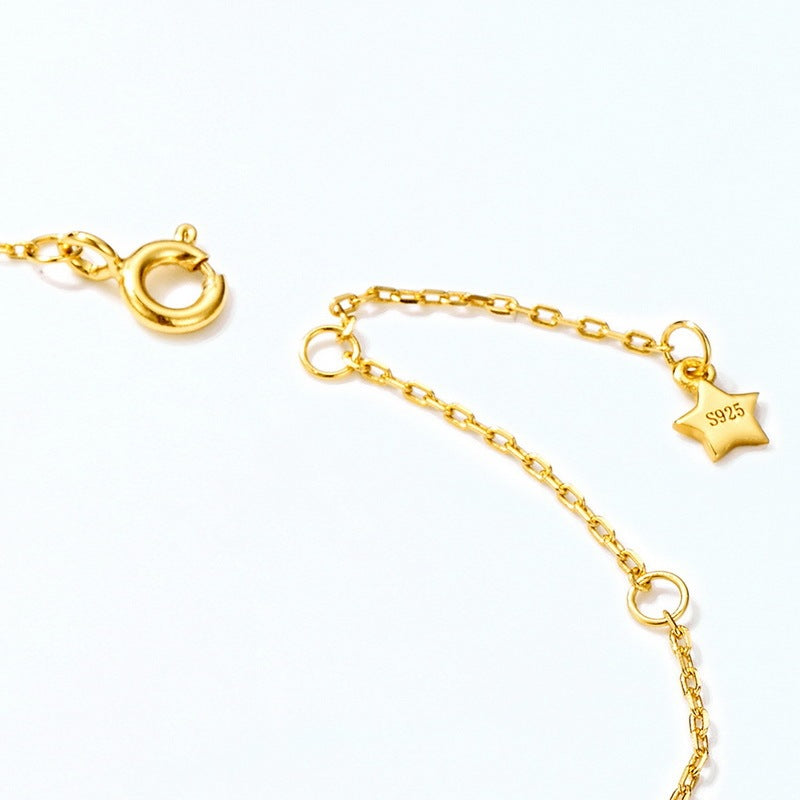 Pumpkin Car Shoes 925 Silver Cubic Zirconia Bracelet