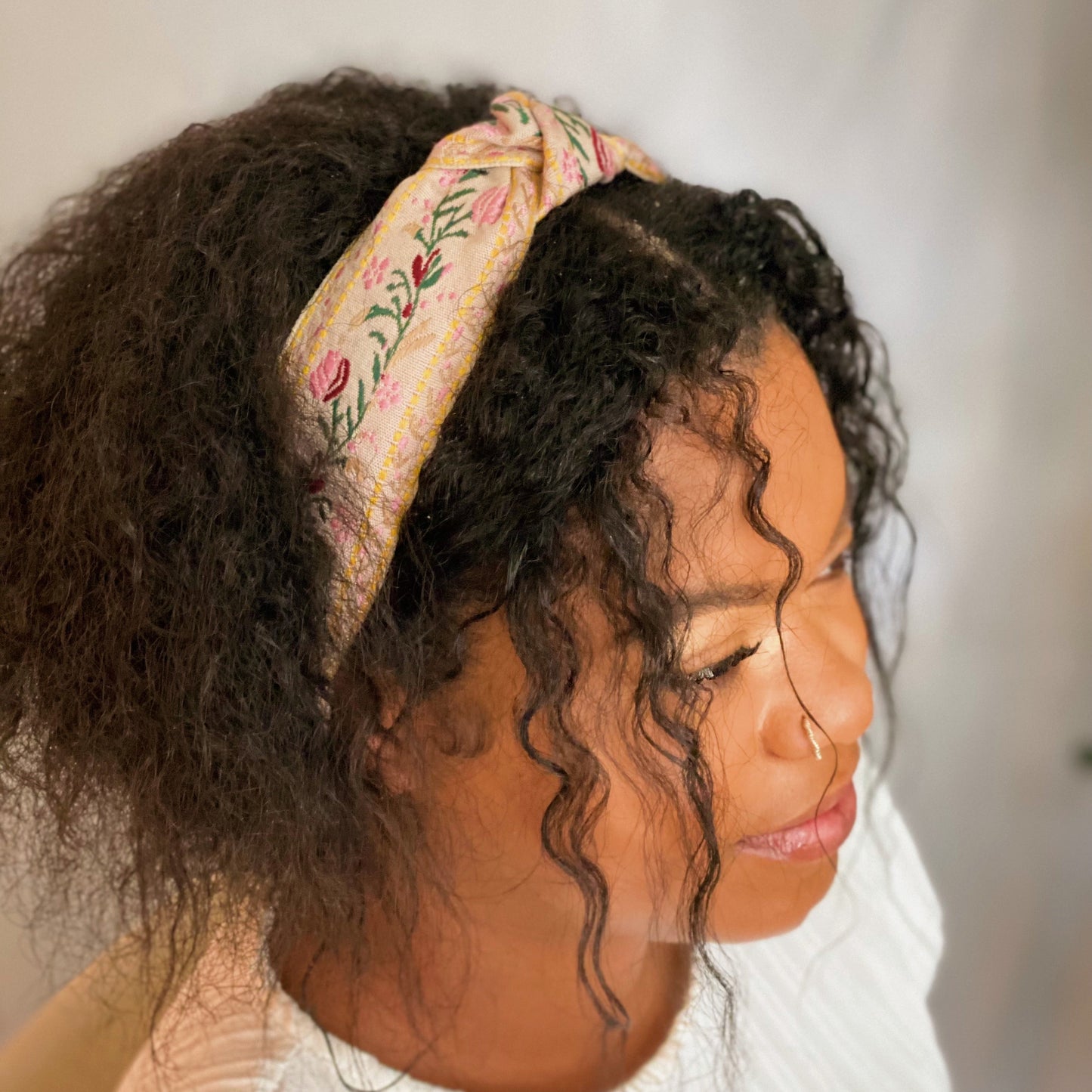 French Floral Embroidered Headband LadyShow.Store
