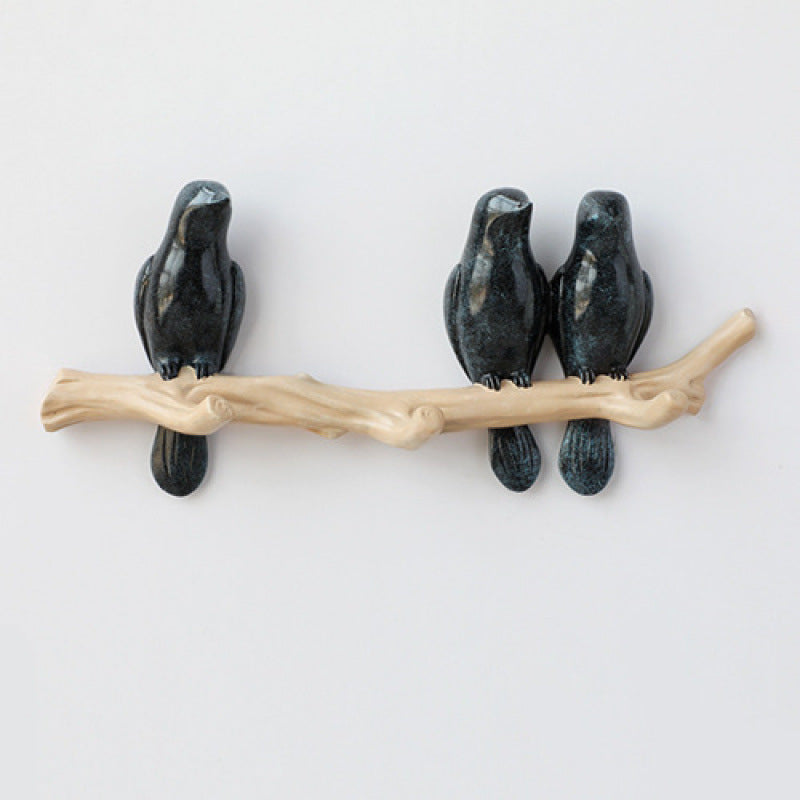 Bird Decoration Hook Entrance Wall No-trace Key Hook No-drill Wall Decor Wall-mounted Coat Hook PearlNestDecor.com