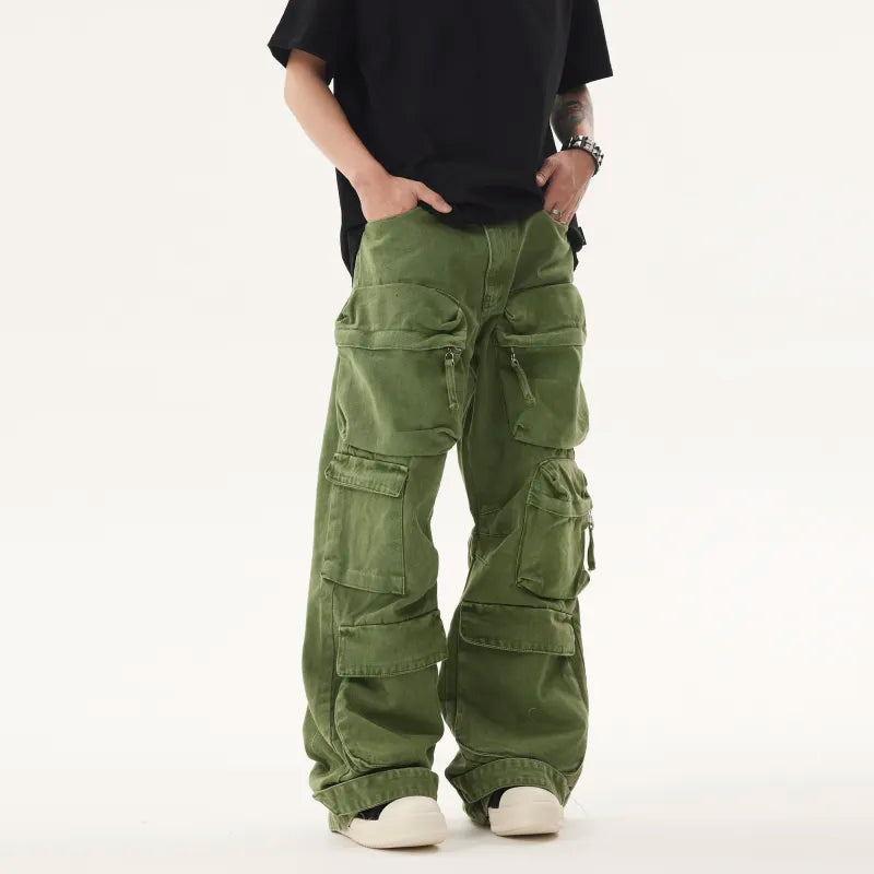 Washed & Worn Denim Jeans Pi-Mart