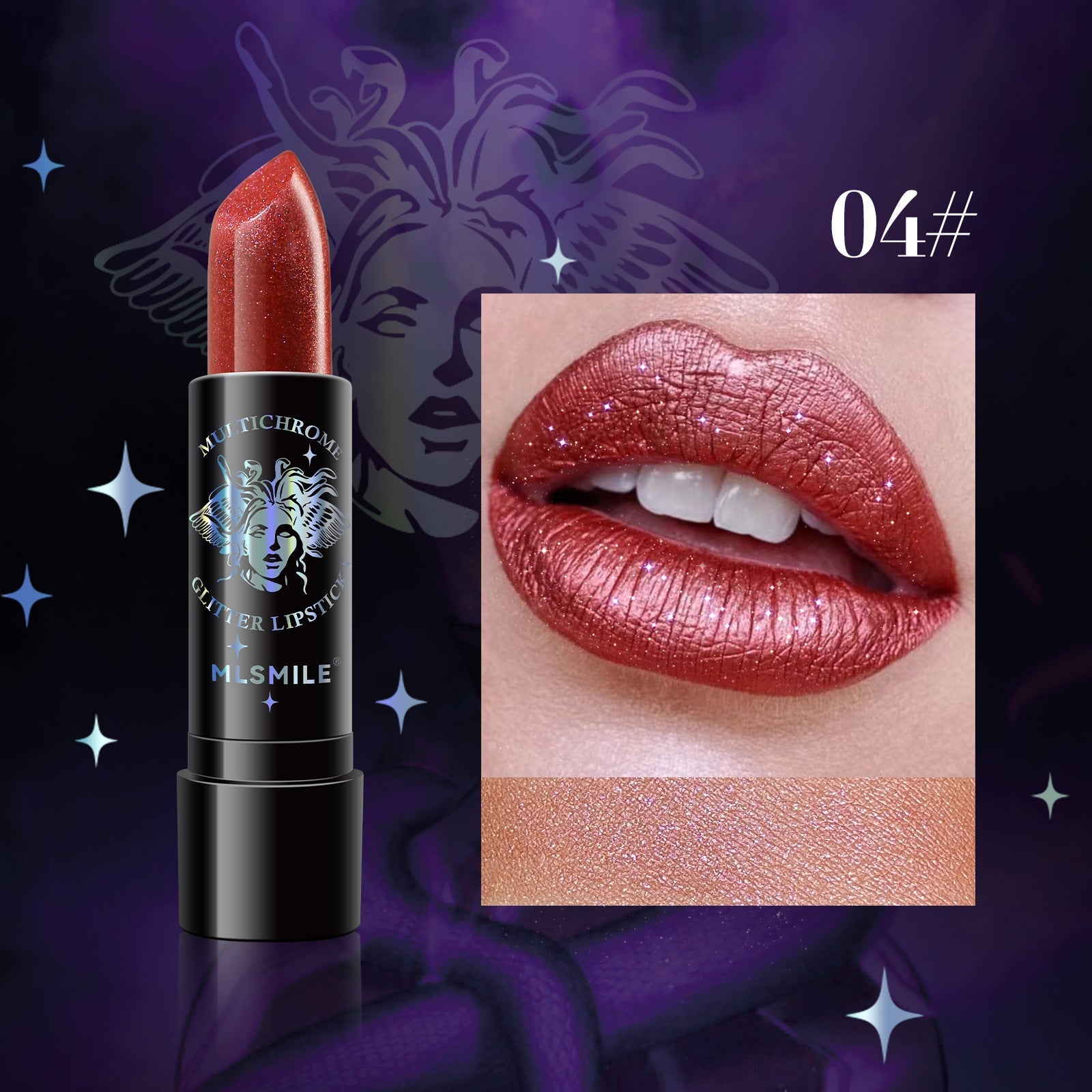 Ladies Pearl Sparkly Christmas Lipstick LadyShow.Store