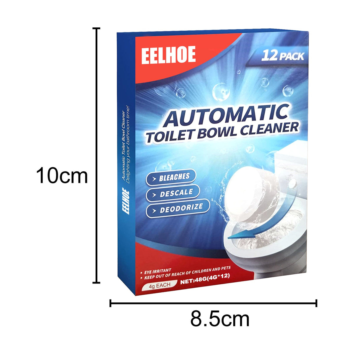 Toilet Cleaning Effervescent Tablets Tri Light Beauty