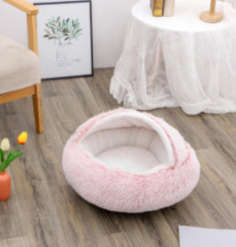 2-in-1 Plush Pet Bed Pets Fashion