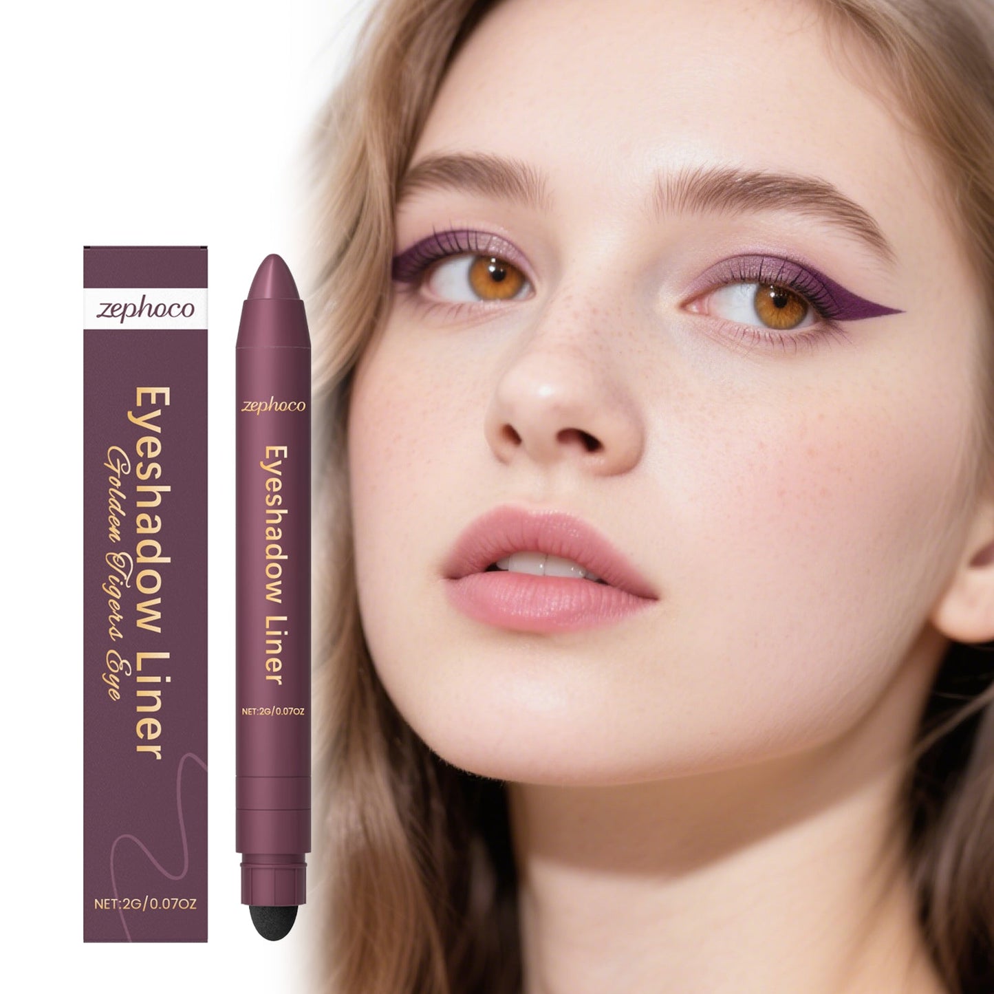 2-in-1 Eyeliner Pencil Golden Tiger's Eye Tri Light Beauty