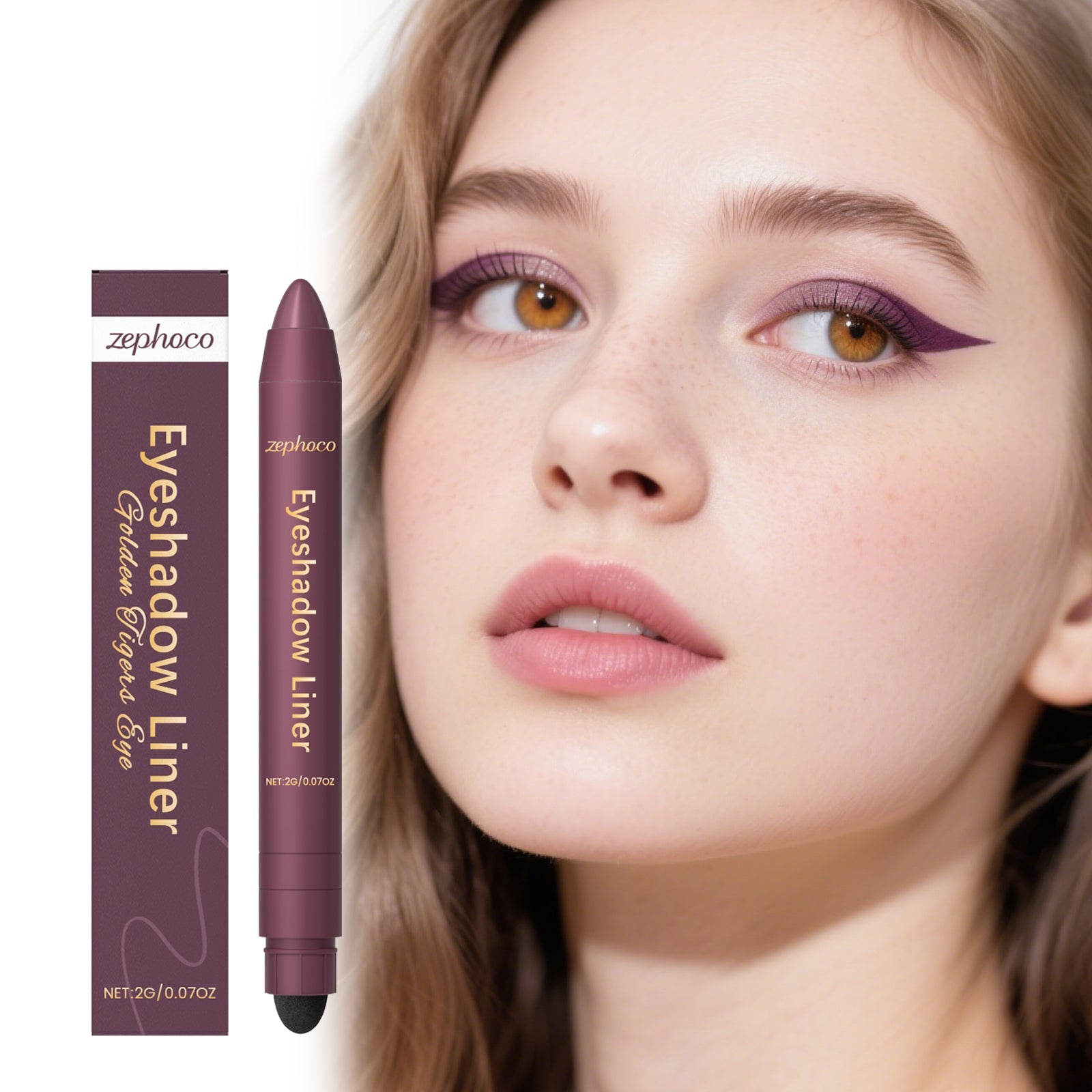 2-in-1 Eyeliner Pencil Golden Tiger's Eye Tri Light Beauty