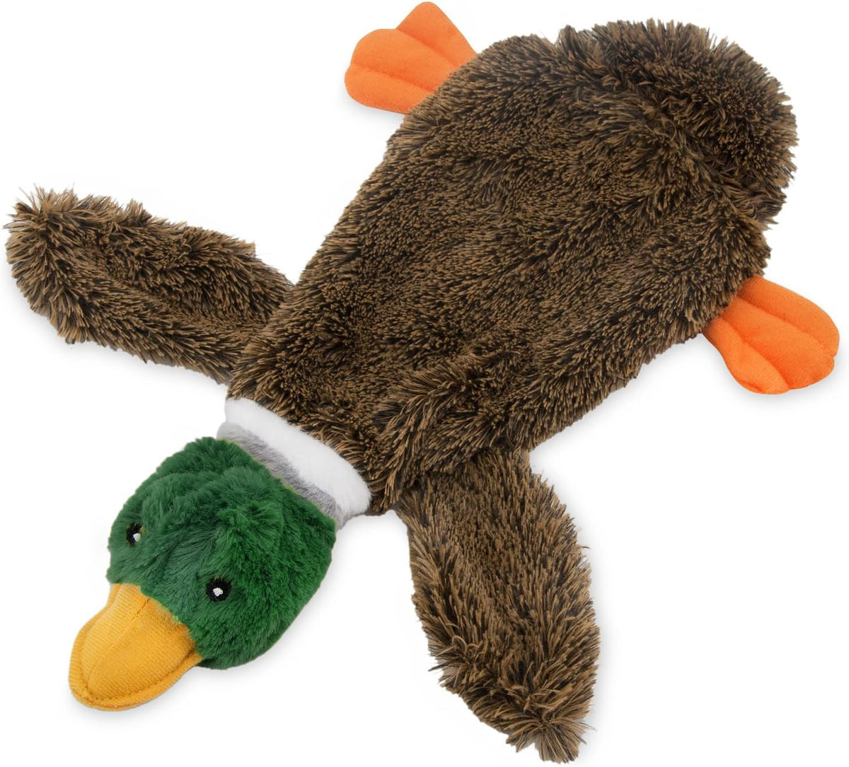 Best Pet Supplies 2-in-1 Stuffless Squeaky Dog Toys With Soft, Durable Fabric For Small, Medium, And Large Pets, No Stuffing For Indoor Play, Supports Active Biting And Play - 1Wild Duck Pets Fashion