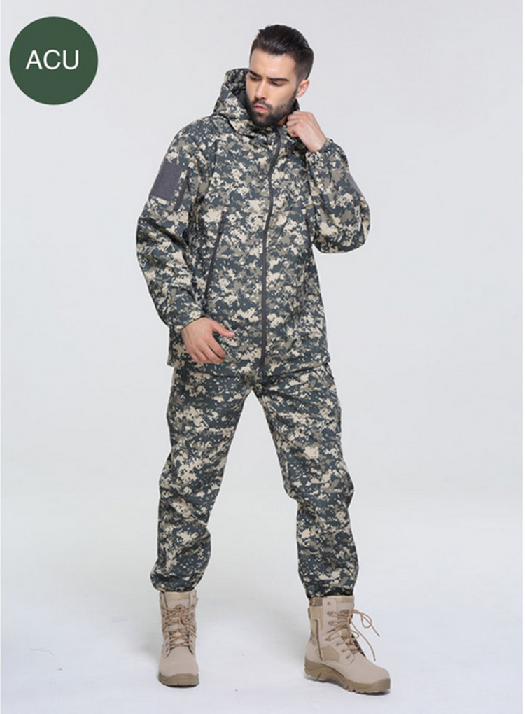 Men's Waterproof Camouflage Fishing Jacket and Pants Set Pi-Mart