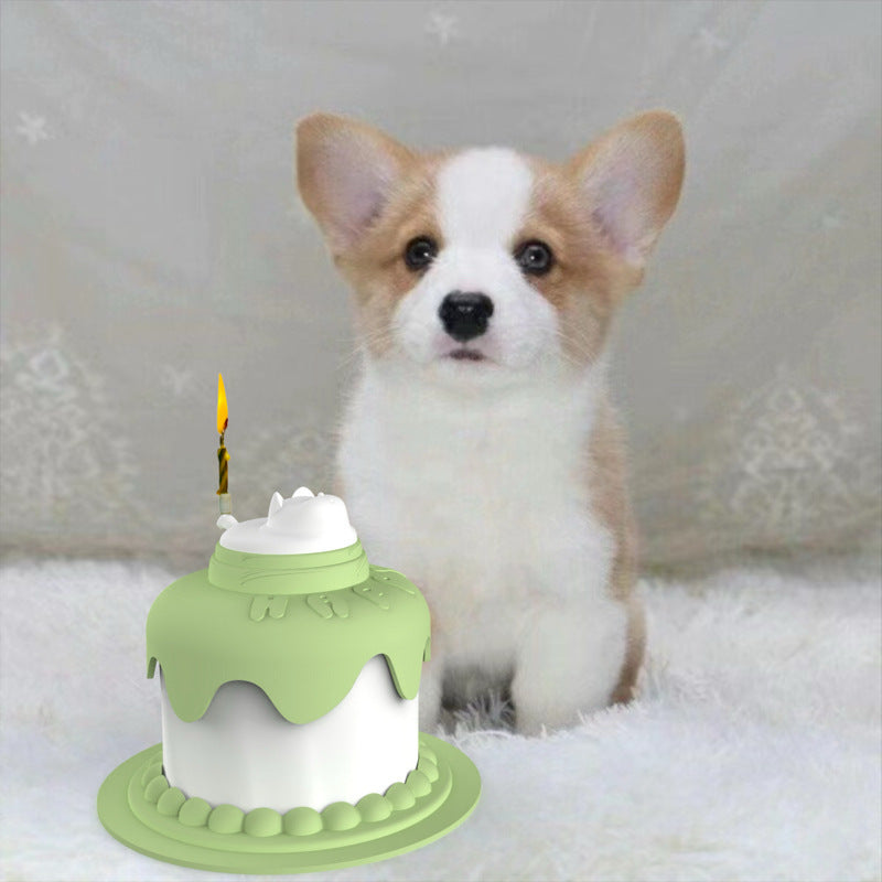 Multifunctional Cake Shape Cat Toy Creative Pet Feeding Bowl Pets Fashion