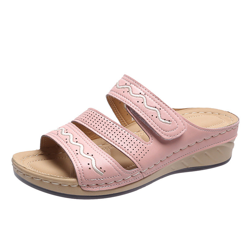 Women's Retro Wedge And Wispy Large Size Casual Sandals LadyShow.Store