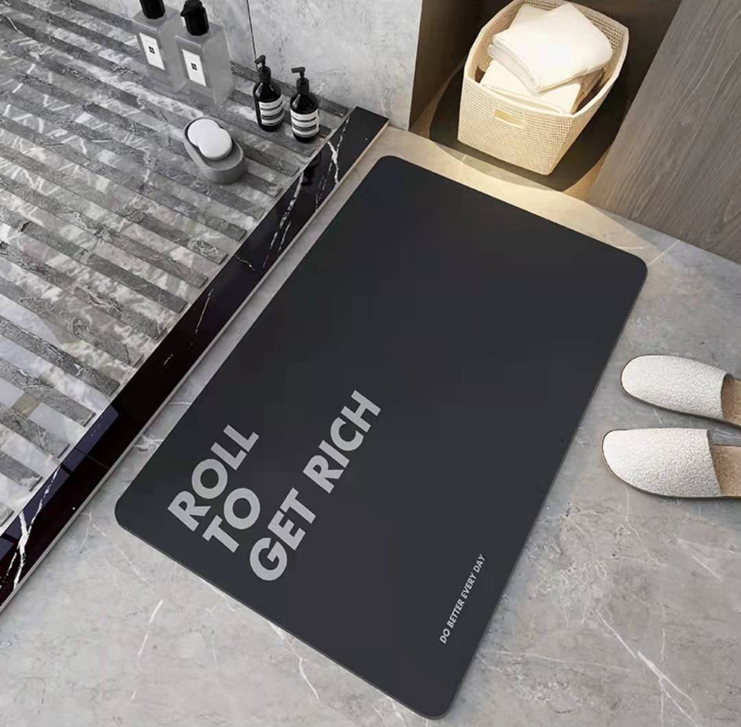 Soft Diatom Mud Floor Mat Bathroom Absorbent Non-slip