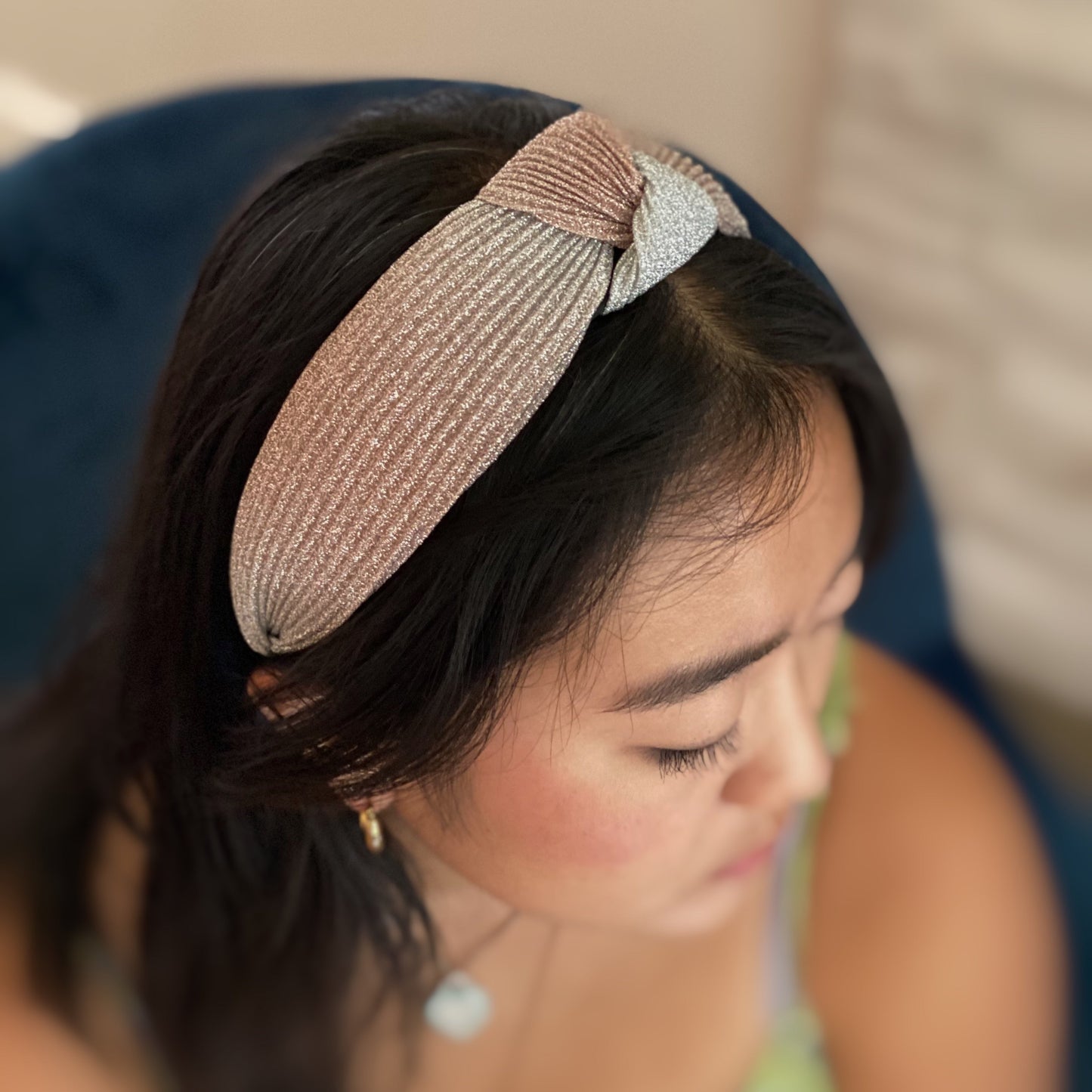 Shimmer Pleats Headband LadyShow.Store