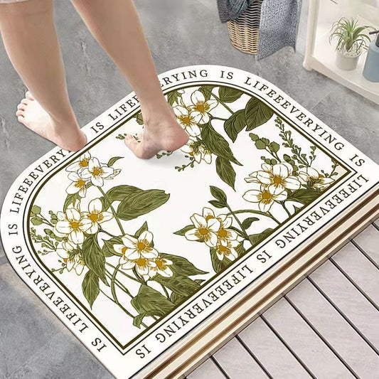 Diatom Mud Floor Mat Nordic Style Bathroom Non-slip Absorbent