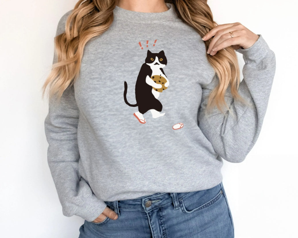 Women's Fashionable Solid Color Printed Long Sleeved Sweatshirt NorixaFashion.com