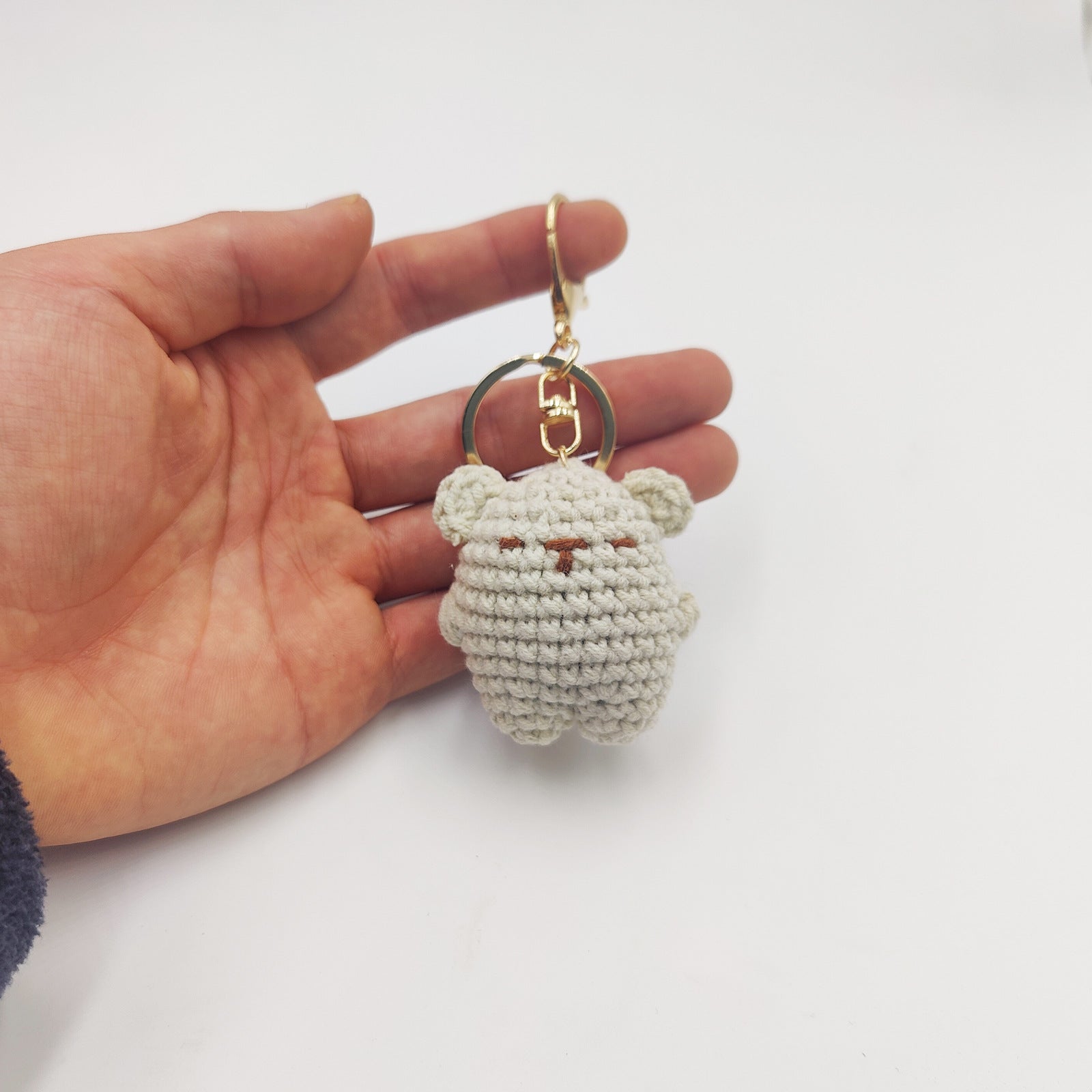 Cute Bear Pendant Handmade Woven Keychain LadyShow.Store