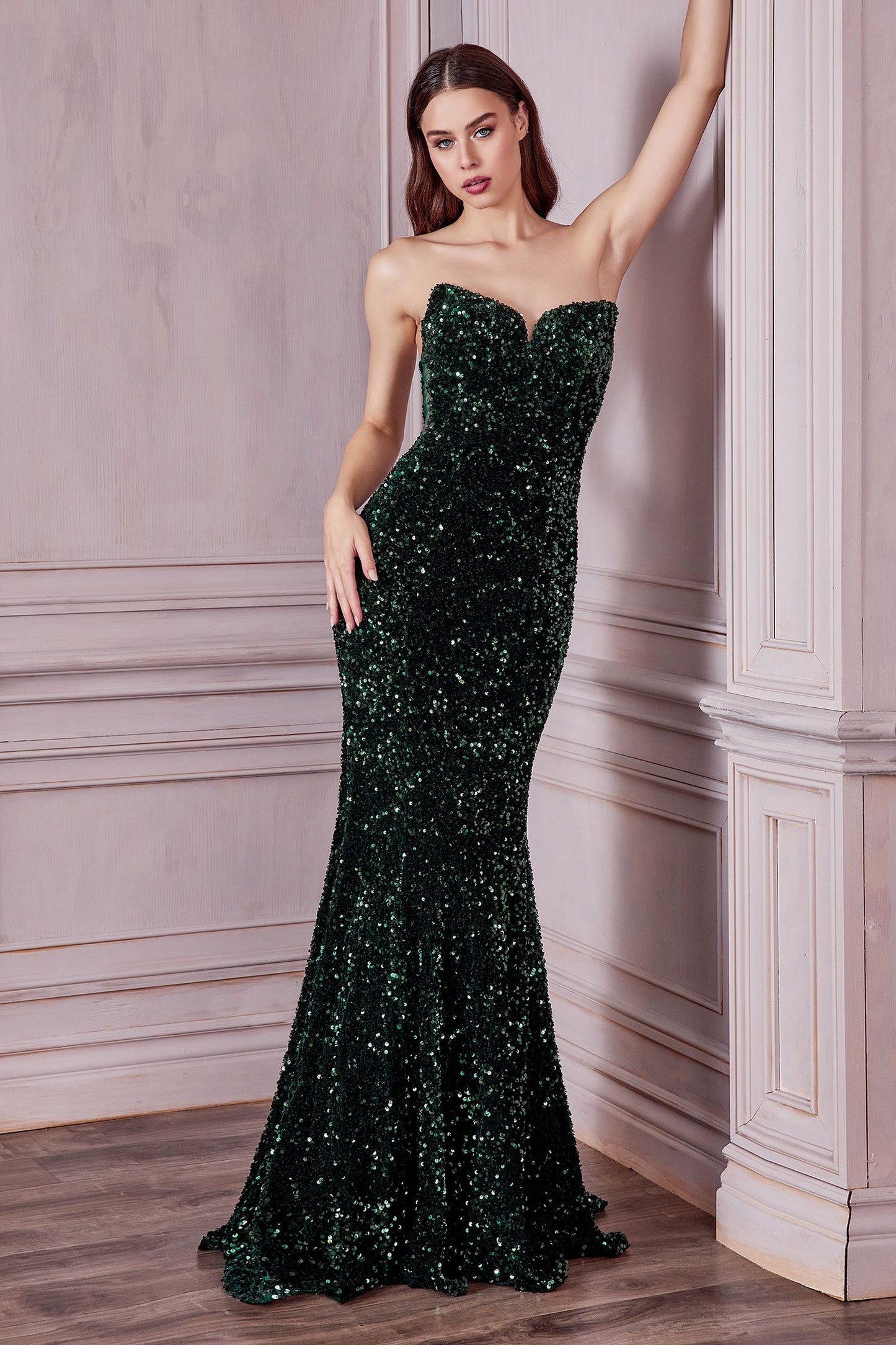 Strapless Sequin Gown LuxuryLifeWay Online Store