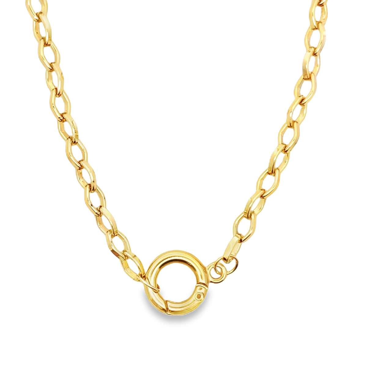 6mm Rolo Solid Oval Round Link Chain (F156) (I344) LuxuryLifeWay Online Store