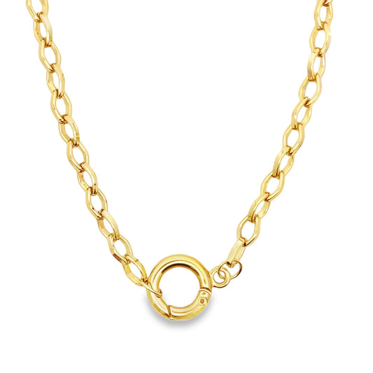 6mm Rolo Solid Oval Round Link Chain (F156) (I344) LuxuryLifeWay Online Store