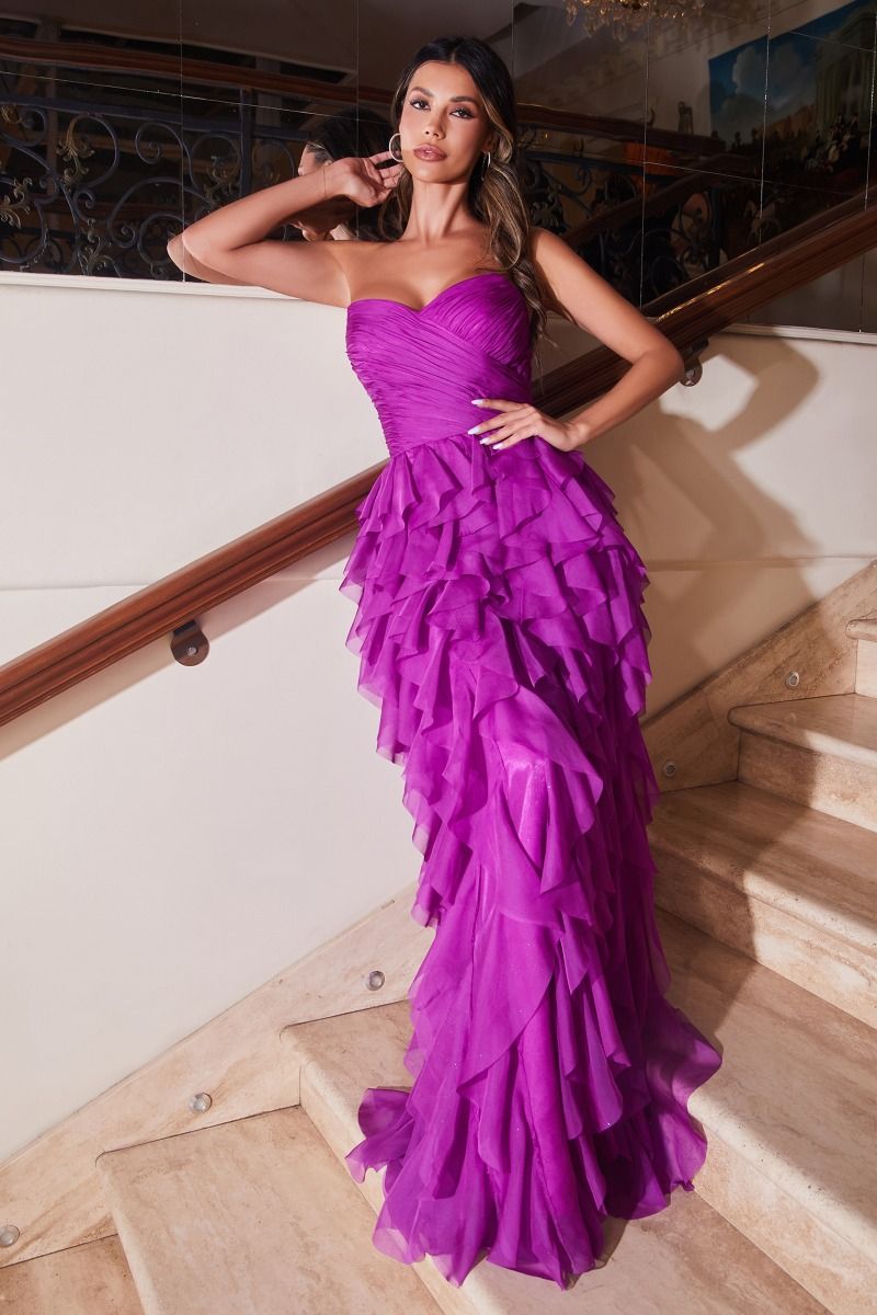 Ruffled A-Line Dress LuxuryLifeWay Online Store