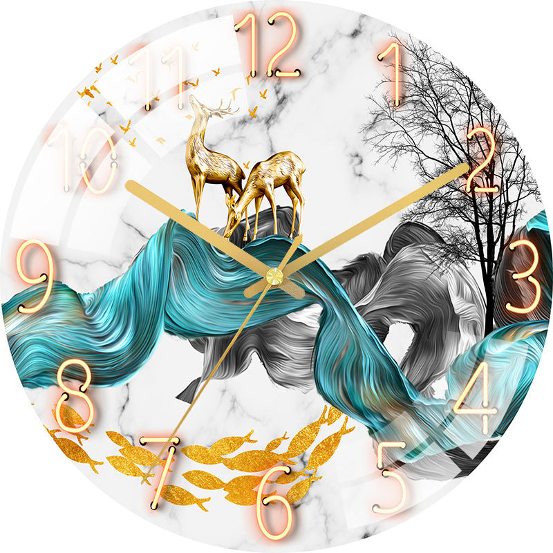 Living Room Home Wall Clock Creative Fashion PearlNestDecor.com