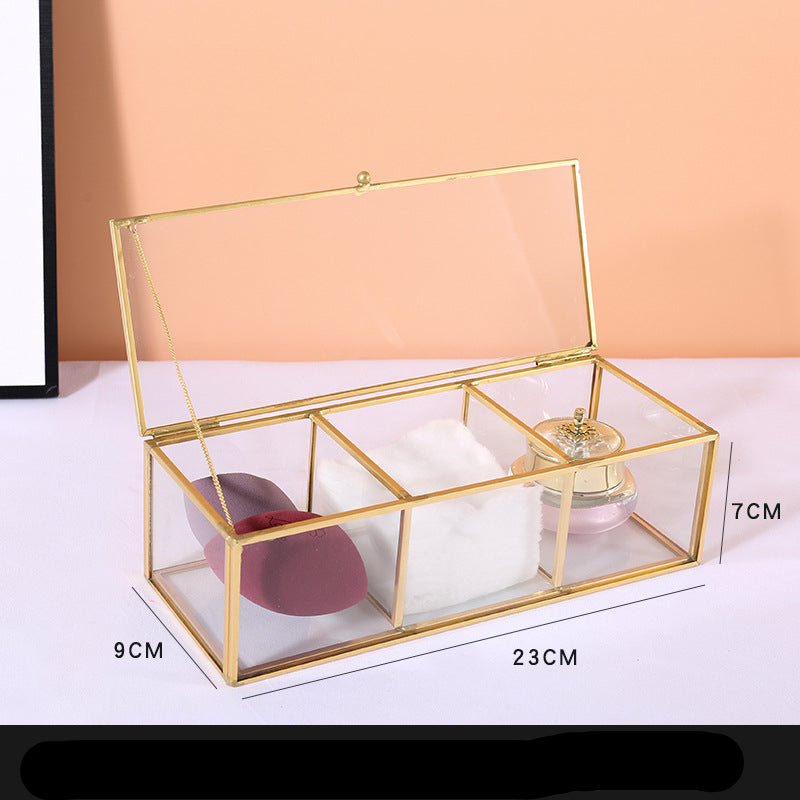 Multi-Cell Makeup Brush Bucket Cosmetic Desktop Storage Box Exquisite And High-End CJD2