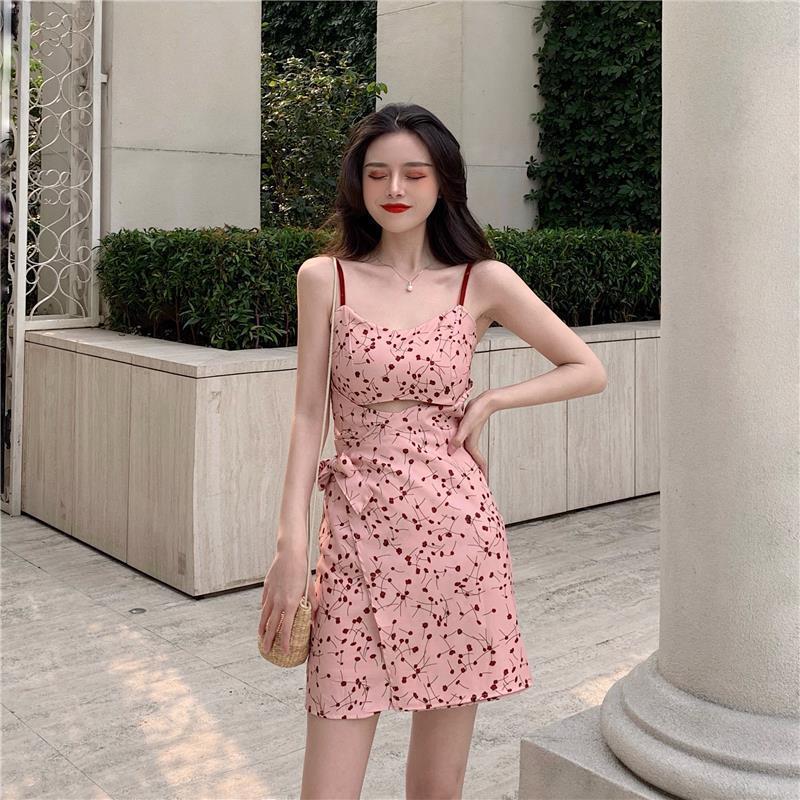 Fairy Floral Sling Dress NorixaFashion.com