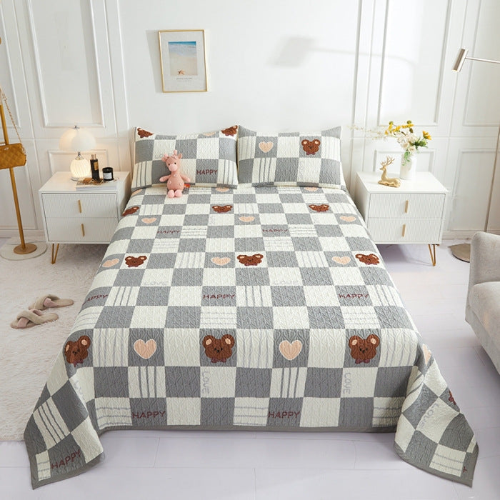 New Cotton Bed Cover Three-piece Set