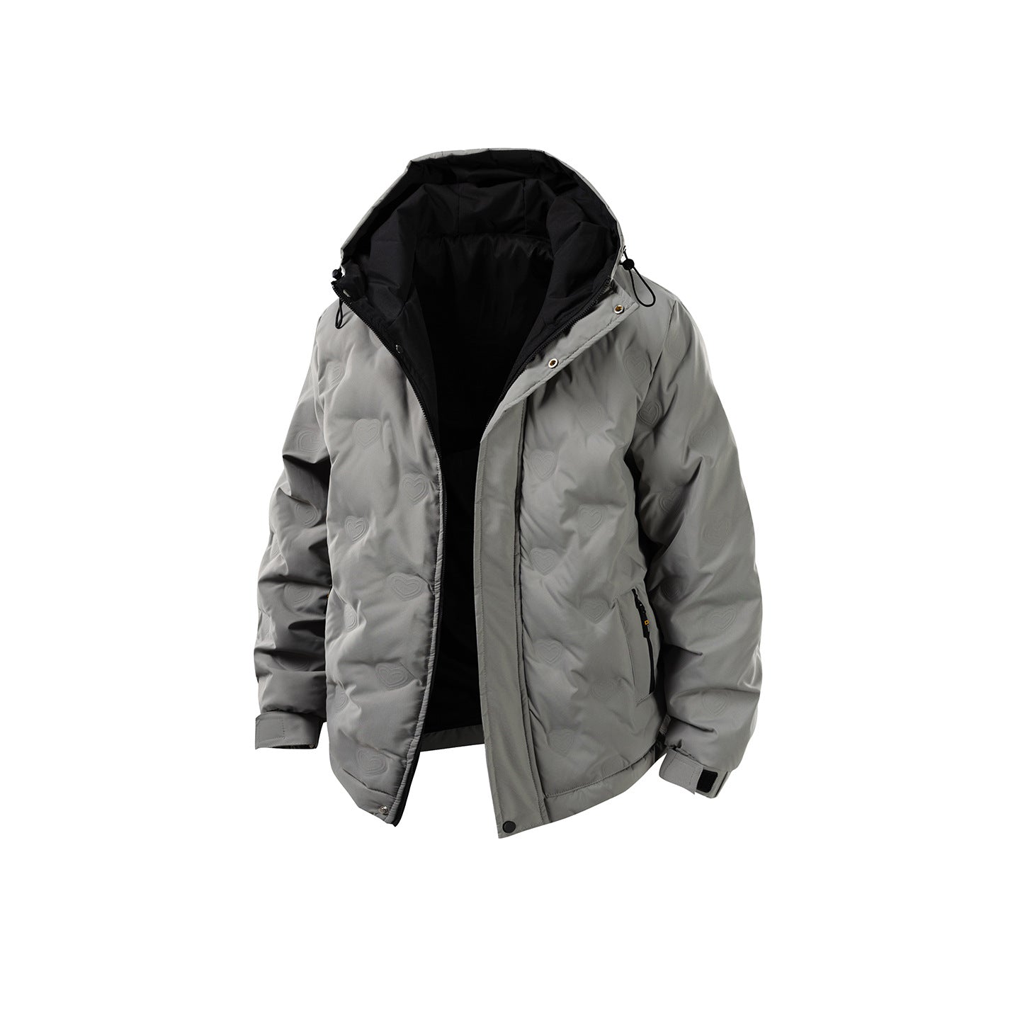 Winter Color-blocked Hooded Quality Versatile Casual Men's Light Luxury Cotton Jacket Best YouTube Store