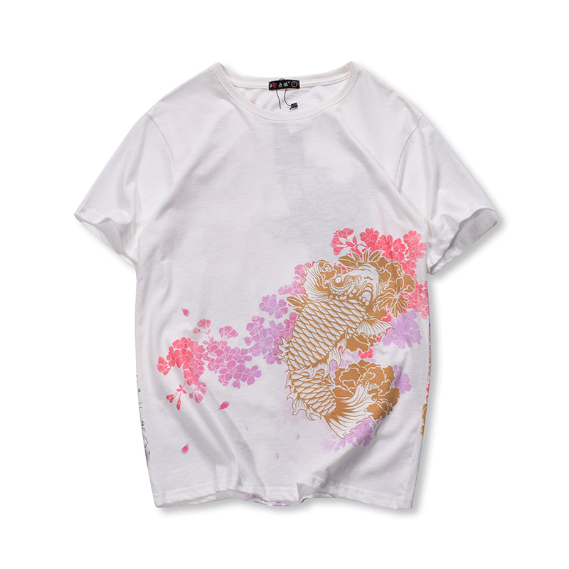 Japanese Style Embroidered T-Shirt for Men (Couple's) Pi-Mart