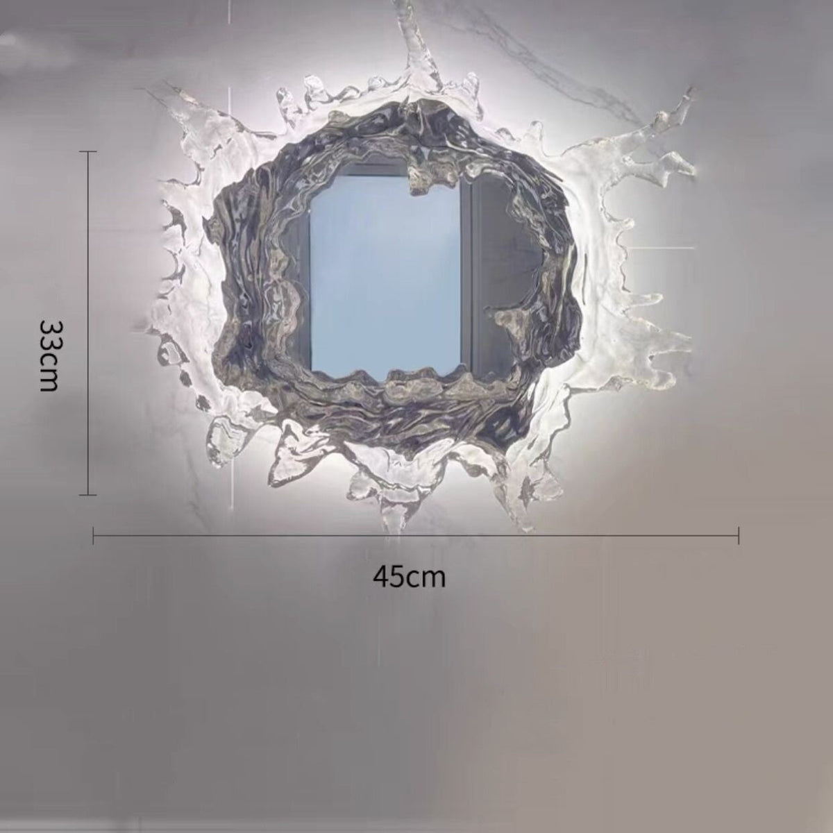 Creative Water Spray Vanity Mirror Wall Lamp PearlNestDecor.com