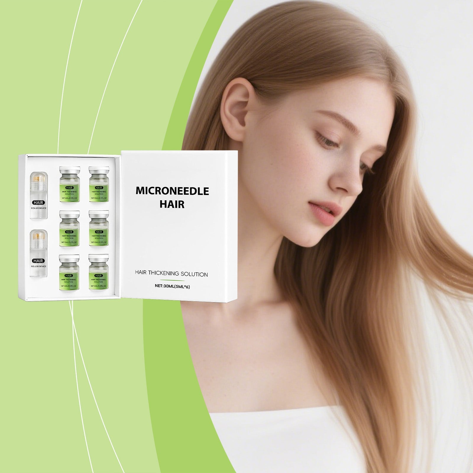 Dense Micro-Needle Roller Serum 5mlx6pcs Tri Light Beauty