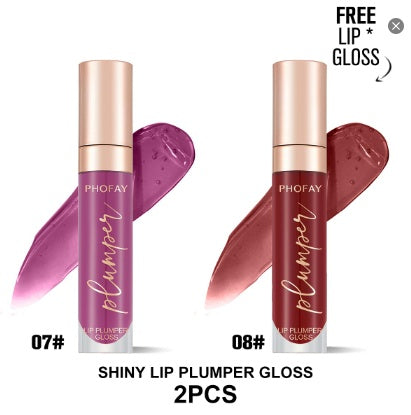PHOFAY Shiny Lip Plumper Gloss LadyShow.Store