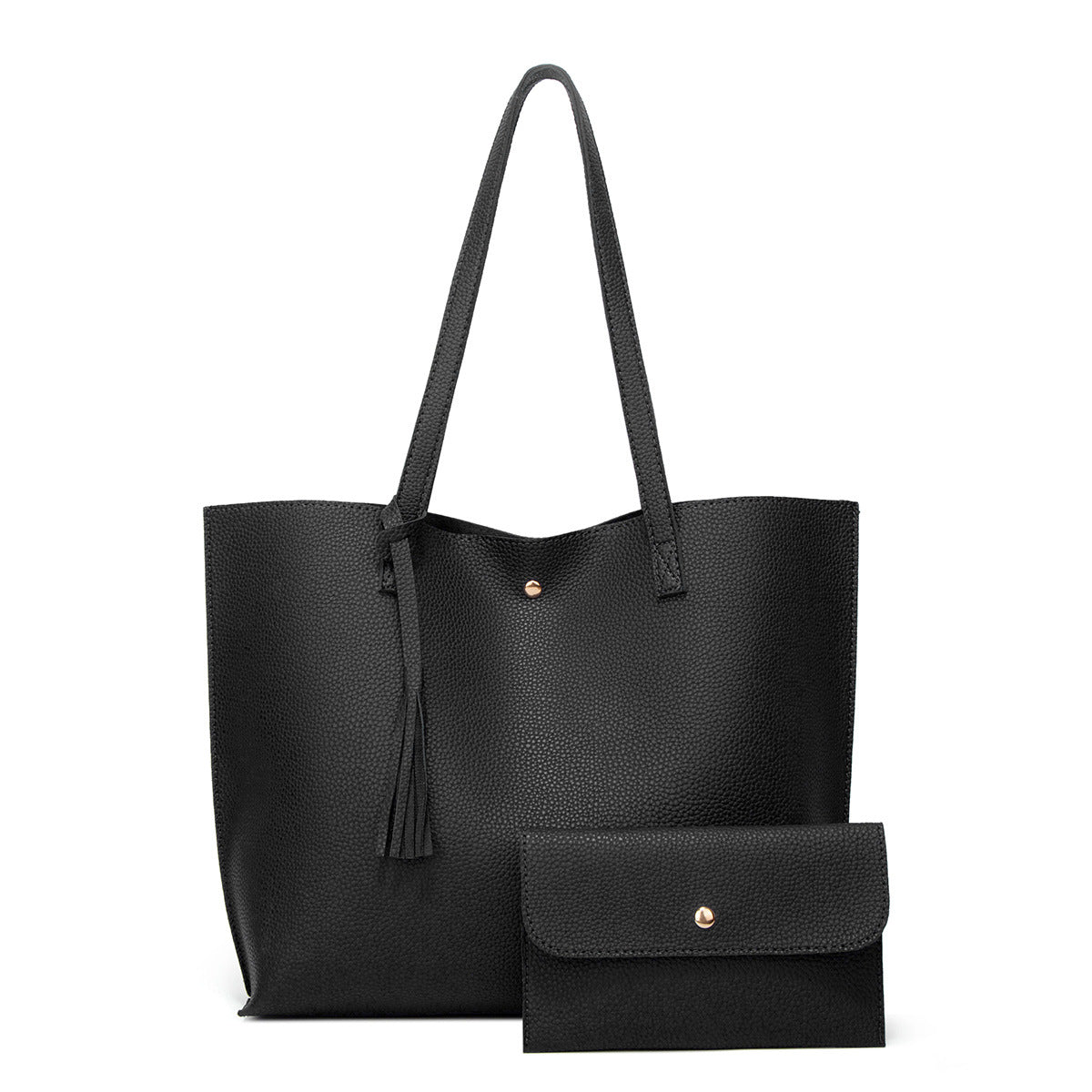 Pure Color Large Capacity Mother-and-Child Tote Bag Pi-Mart