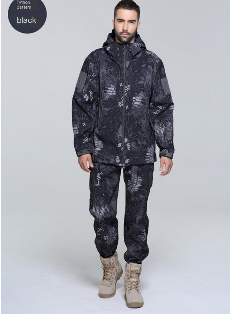 Men's Waterproof Camouflage Fishing Jacket and Pants Set Pi-Mart