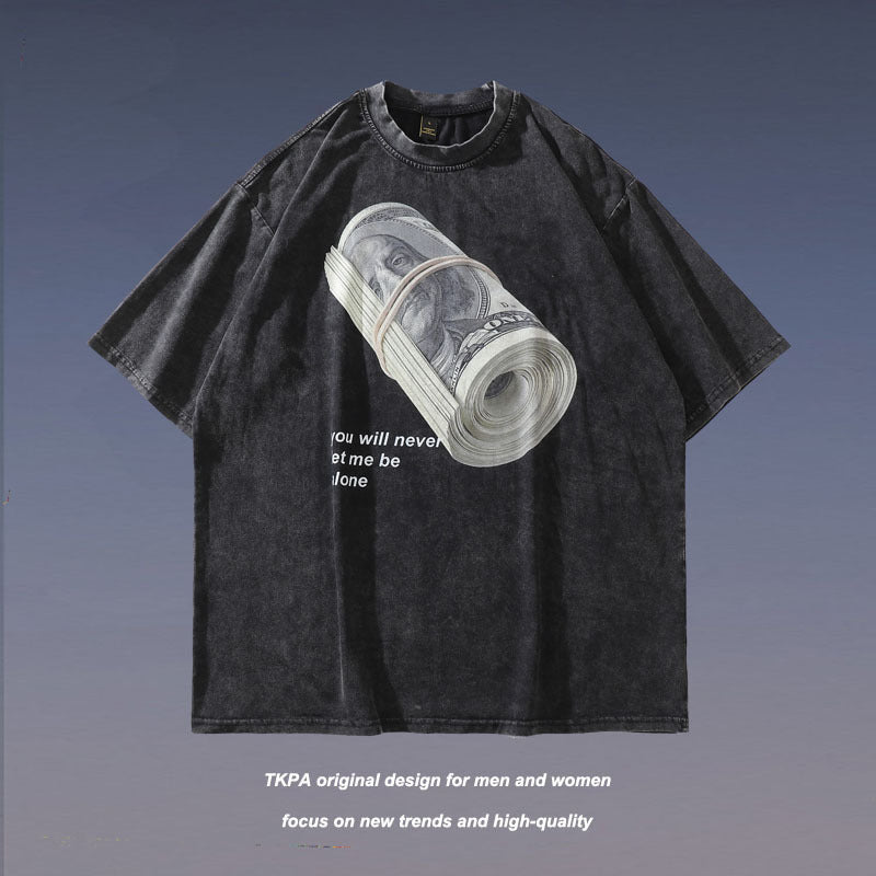 Vintage Streetwear Graffiti T-Shirt for Men Pi-Mart