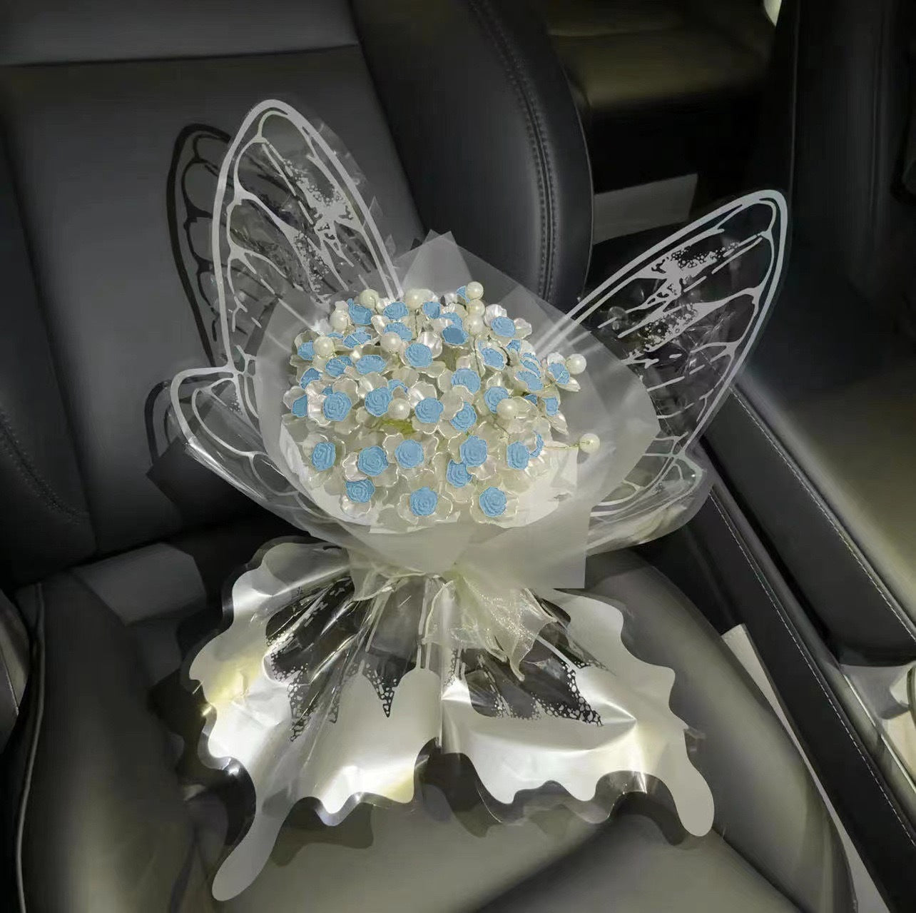 Dreamy Butterfly Rose Hand Bouquetperfect Rose Arrangement For Valentines Day Ideal As A Gift For Your Girlfriend Or Bestie LadyShow.Store