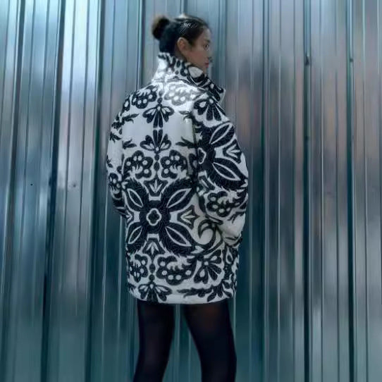 European And American Women's Clothing Printed Cotton Jacket Best YouTube Store