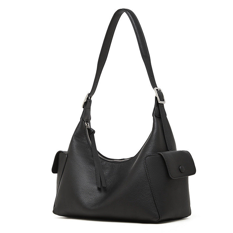 Womens Large-Capacity Casual Leather Shoulder And Crossbody Bag LadyShow.Store