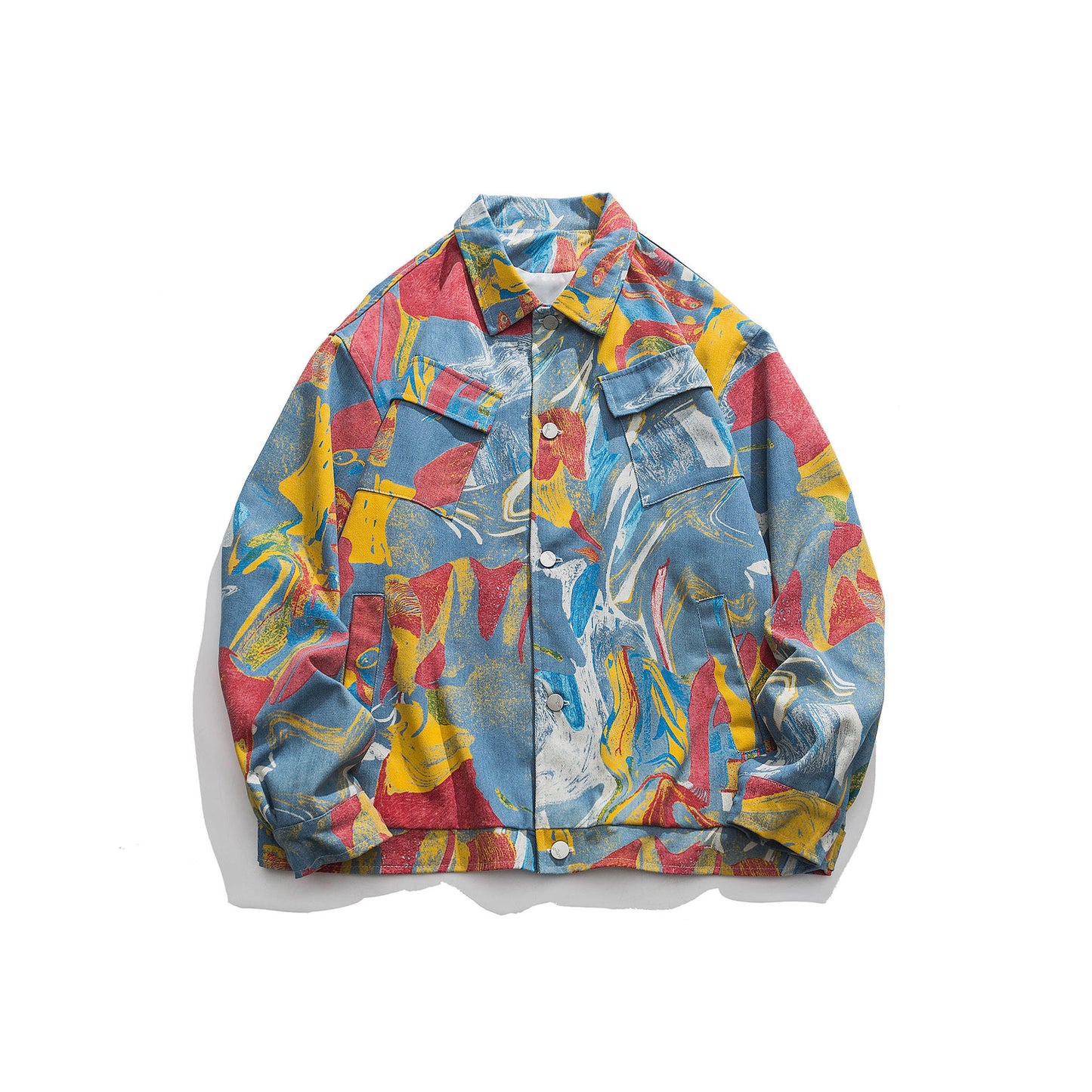 Vintage Ink Painting Denim Jacket Pi-Mart