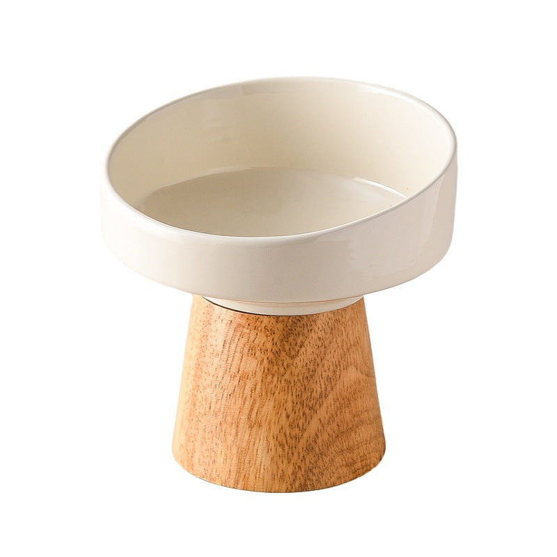 Cat Ceramic Bowl Puppy Dogs Food Water Dish Bowls Pet Elevated Canned Snacks Dining Plate Cats Small Dogs Feeding Supplies Pets Fashion