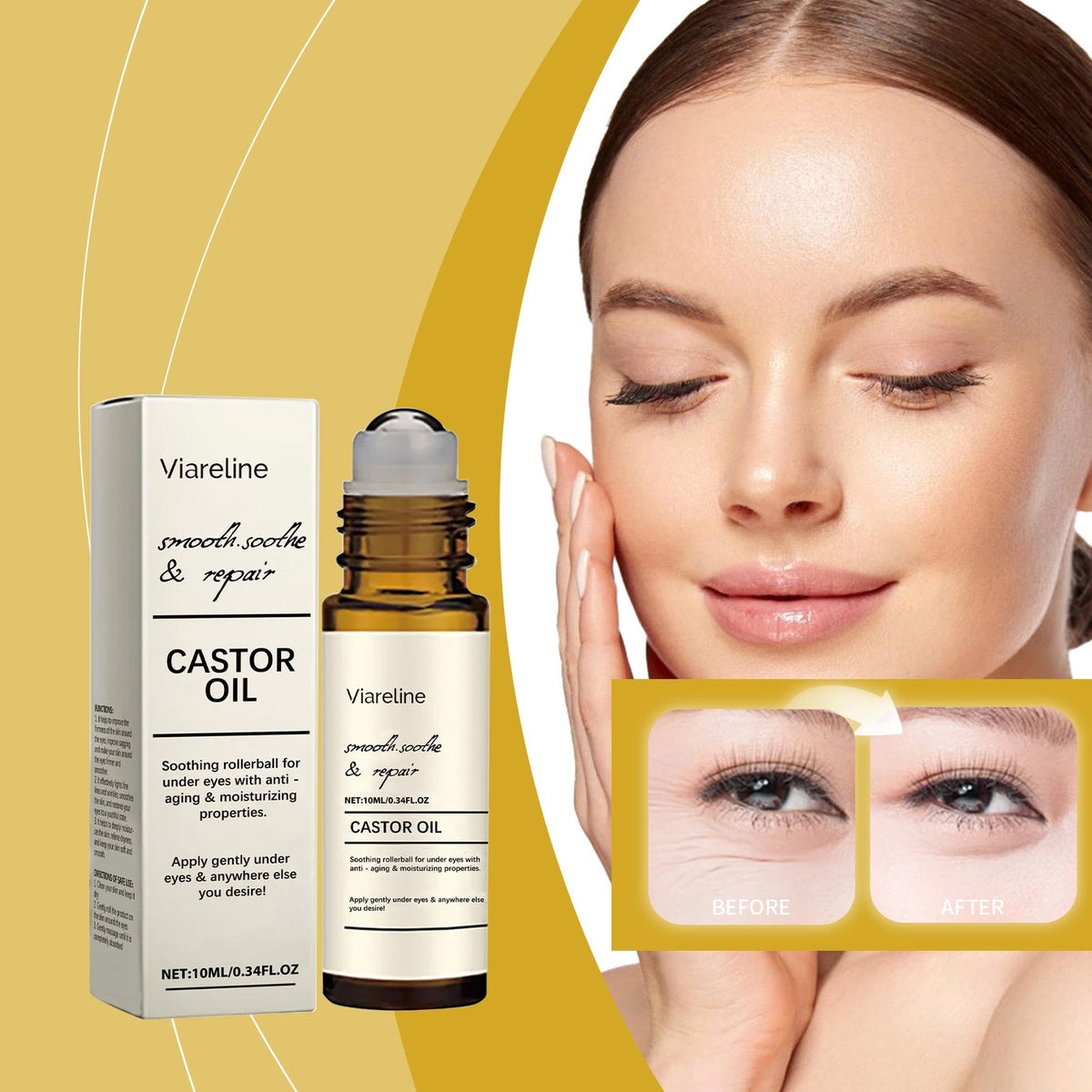 Eye Roller Firming Essential Oil Tri Light Beauty