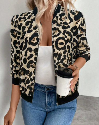 Thin Coat With Zip Slim Fit Slimming Casual Jacket Top LadyShow.Store